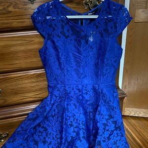Ina brand size L blue lace dress